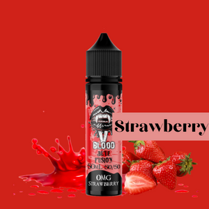 V Blood Blue Fusion E-Liquid Strawberry 50ml 50vg 0mg short-fill