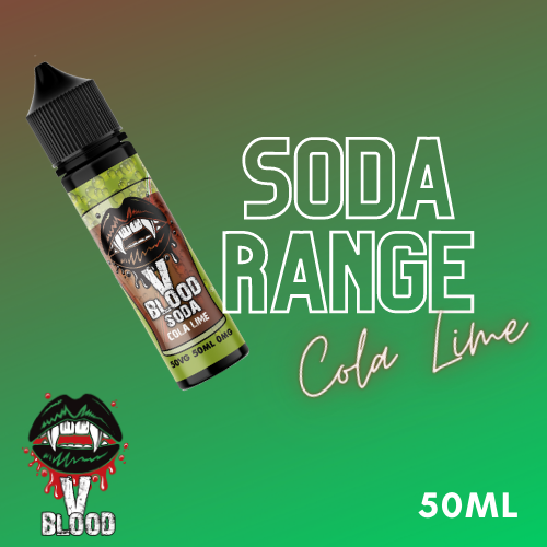 V Blood Soda E-Liquid Cola Lime 50ml 50vg 0mg short-fill