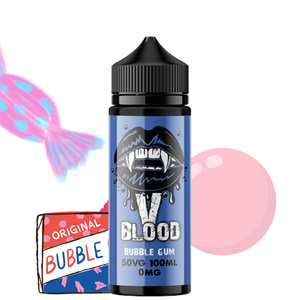 V Blood E-Liquid Bubblegum 100ml 50vg 0mg short-fill