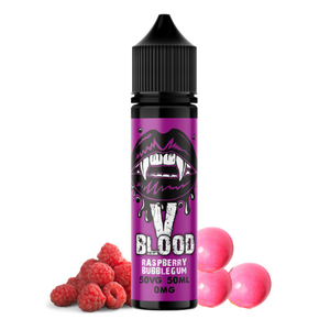 V Blood E-Liquid Raspberry Bubblegum 50ml 50vg 0mg short-fill