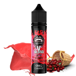 V Blood Blue Fusion E-Liquid Cherry 50ml 50vg 0mg short-fill