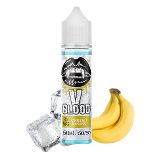 V Blood Ice E-Liquid Chilled Banana 50ml 50vg 0mg short-fill