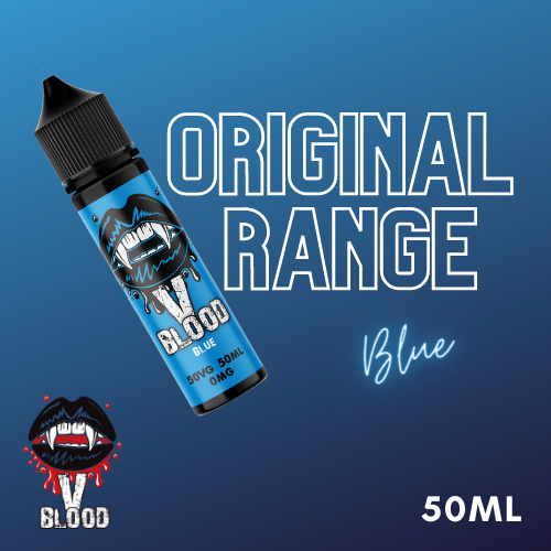 V Blood E-Liquid Blue 50ml 50vg 0mg short-fill