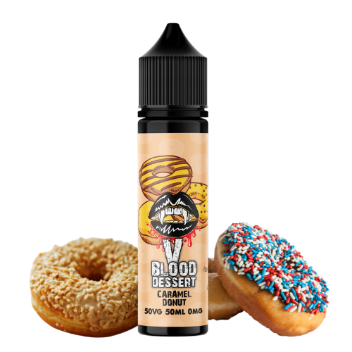 V Blood Dessert E-Liquid Caramel Donut 50ml 50vg 0mg Short-fill