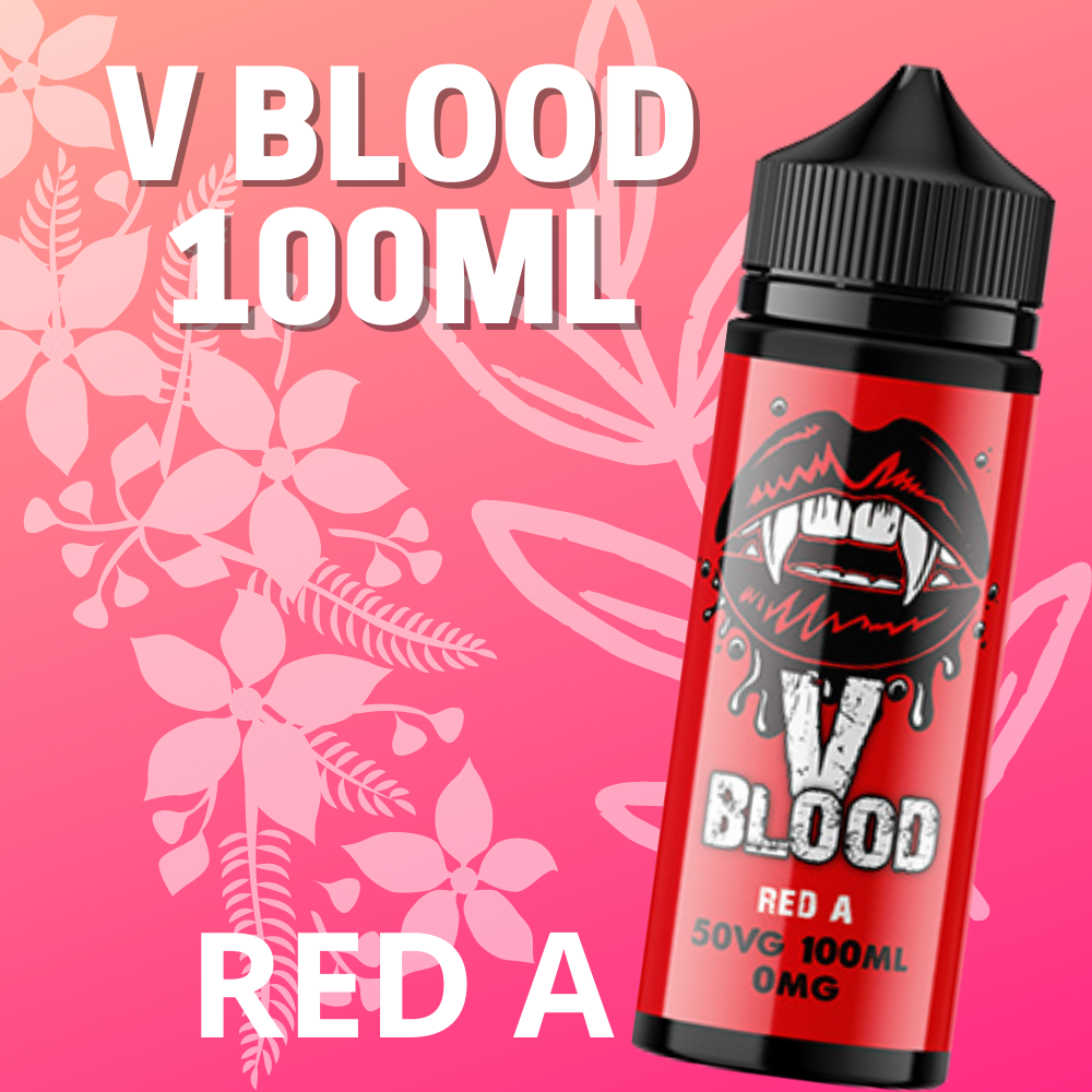 V Blood E-Liquid Red A 100ml 50vg 0mg short-fill