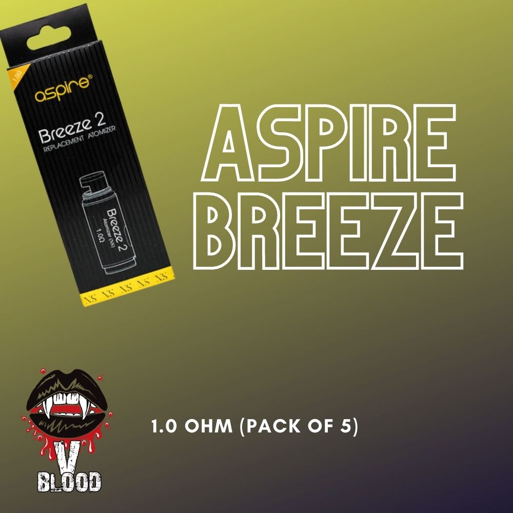 ASPIRE BREEZE 2 1.0 Ohm REPLACEMENT COIL (PACK OF 5)