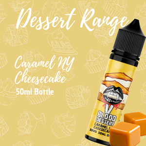 V Blood Dessert E-Liquid Caramel-Ny-Cheesecake 50ml 50vg 0mg Short-fill