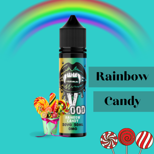 V Blood E-Liquid Rainbow Candy 50ml 50vg 0mg Short-fill