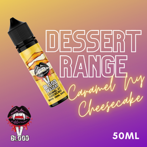 V Blood Dessert E-Liquid Caramel-Ny-Cheesecake 50ml 50vg 0mg Short-fill