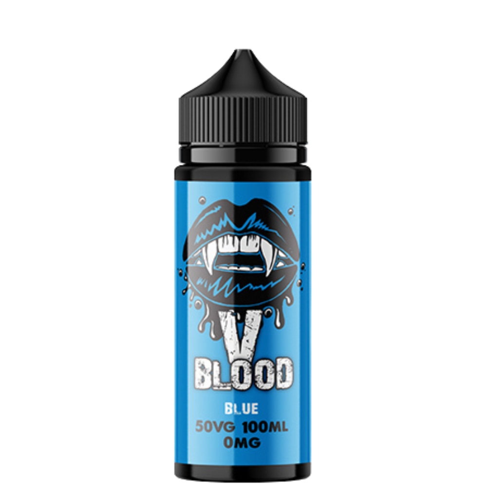 V Blood E-Liquid Blue 100ml 50vg 0mg short-fill