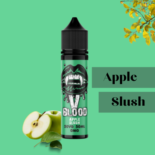 V Blood E-Liquid Apple Slush 50ml 50vg 0 mg Short-fill