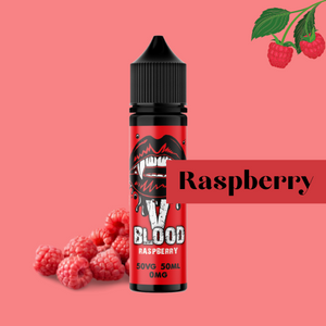 V Blood E-Liquid Raspberry 50ml 50vg 0mg short-fill