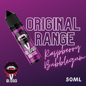 V Blood E-Liquid Raspberry Bubblegum 50ml 50vg 0mg short-fill