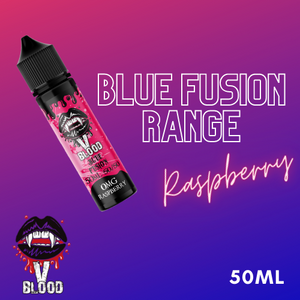 V Blood Blue Fusion E-Liquid Raspberry 50ml 50vg 0mg short-fill
