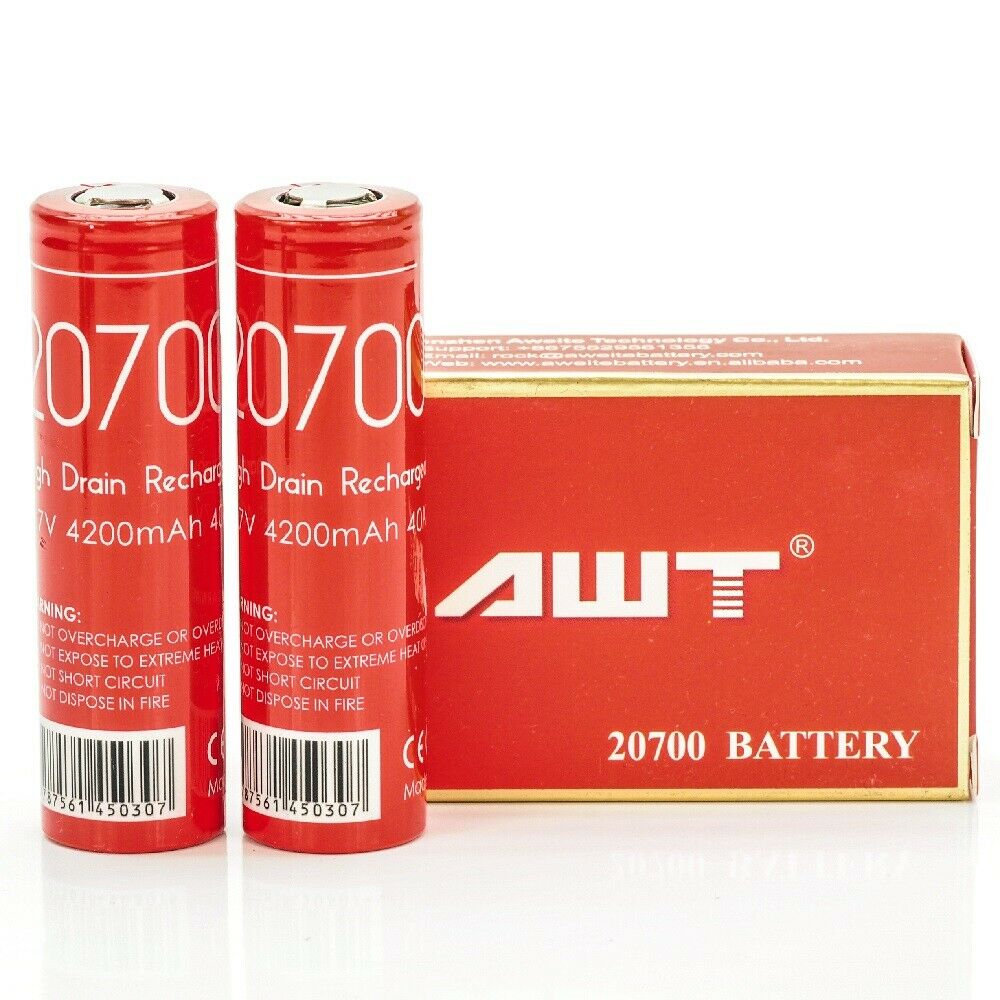 AWT BATTERY 20700 4200 MAH (PACK OF 2)